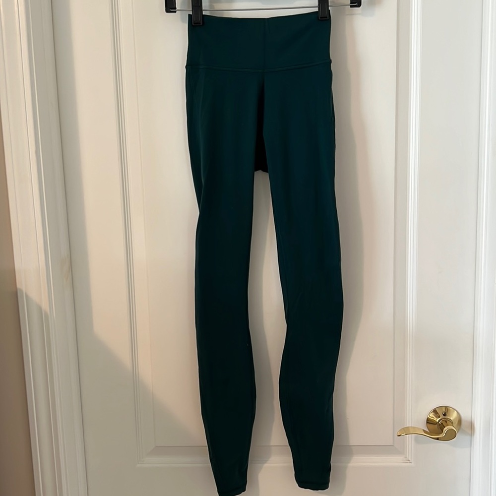 Dark Green Lululemon Legginfg
